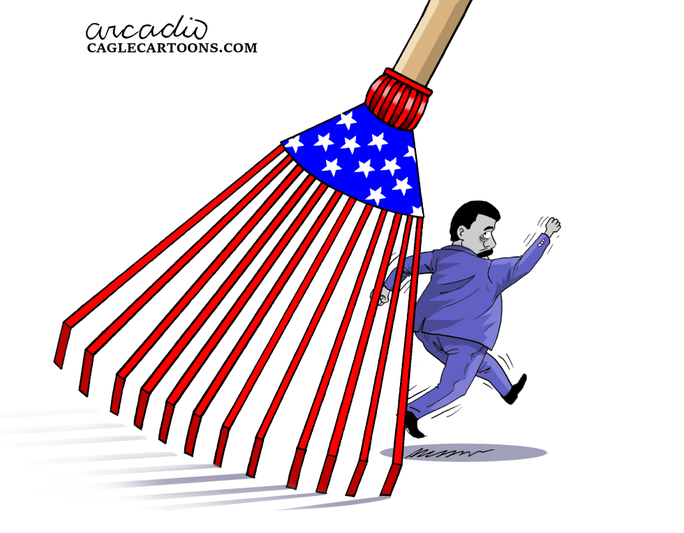 US Rake Chases Fleeing Maduro in Satirical Take on Venezuela Pursuit