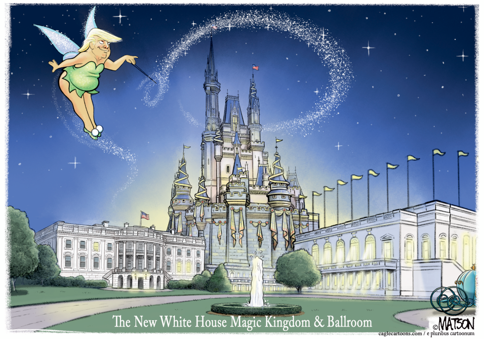 Trump White House gains Disney castle towers and ballroom