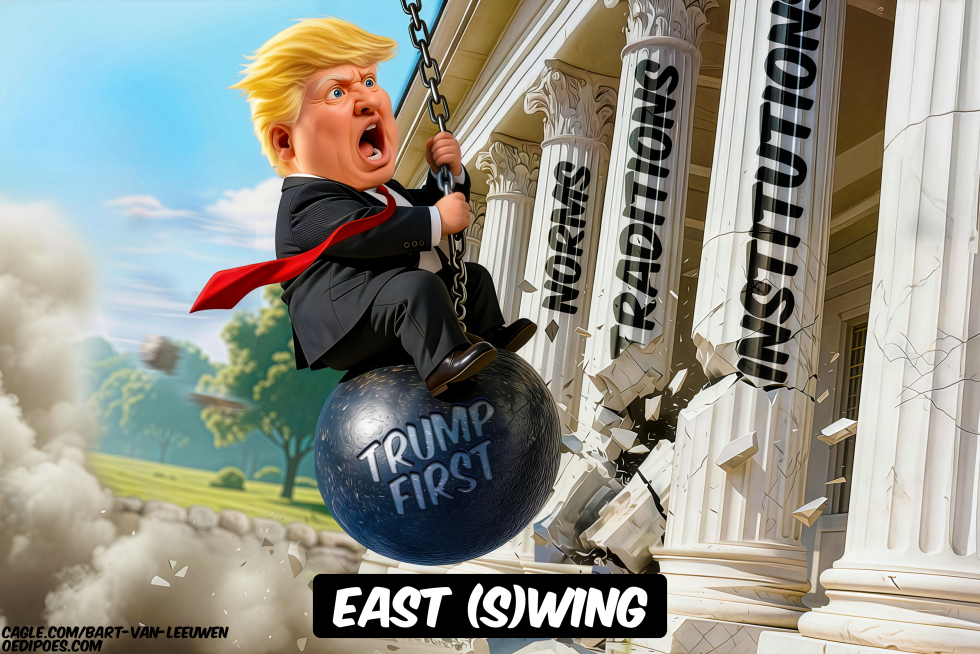 Trump Swings Wrecking Ball at White House Institutions