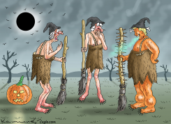 HALLOWEEN IN NEANDERTHAL by Marian Kamensky