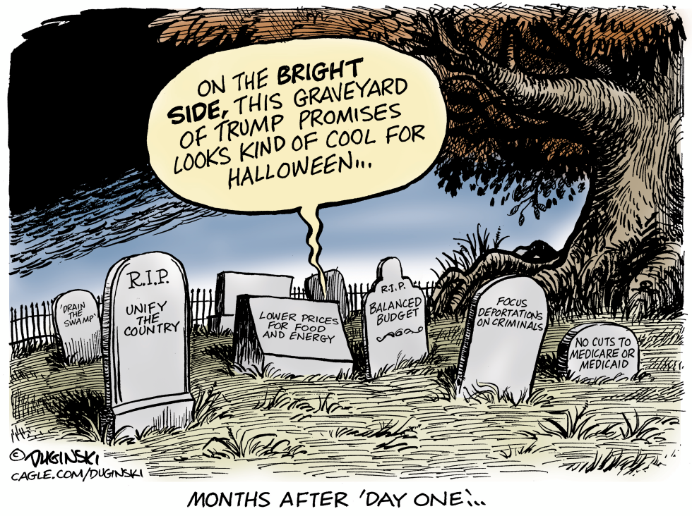 Graveyard of Trump promises
