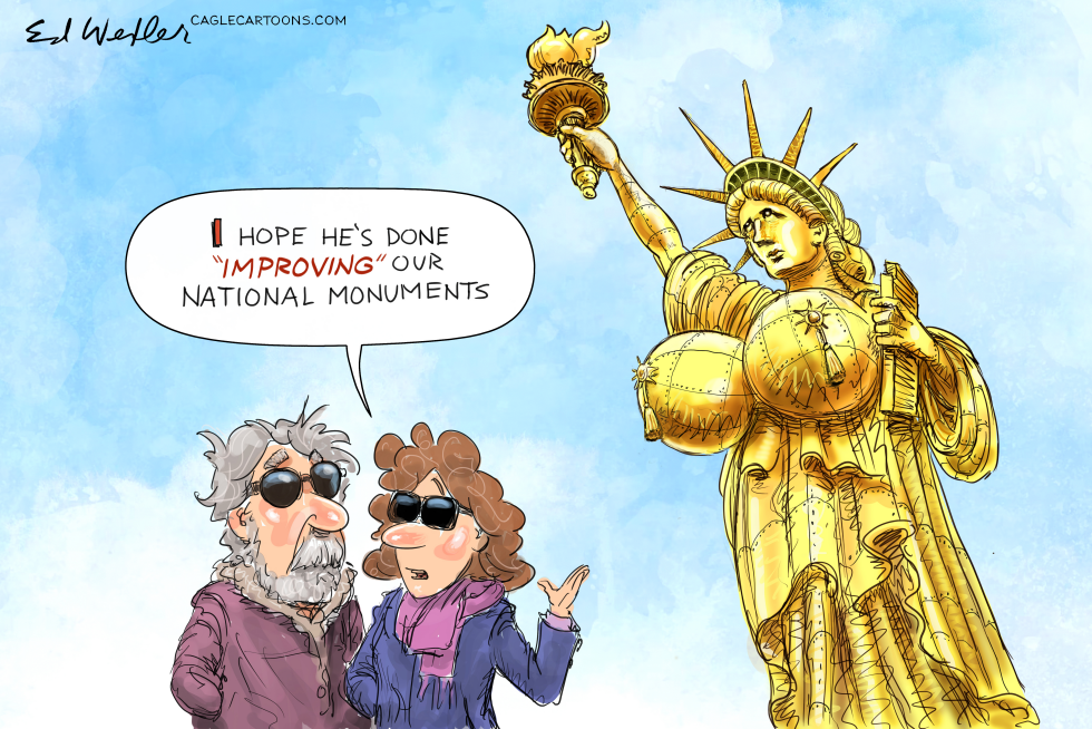 Statue Of Liberty Boob Job