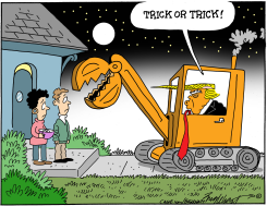 HALLOWEEN TRICK OR TRICK by Bob Englehart
