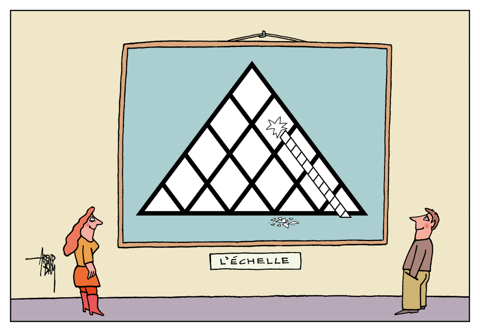 Louvre museum: "the ladder"
