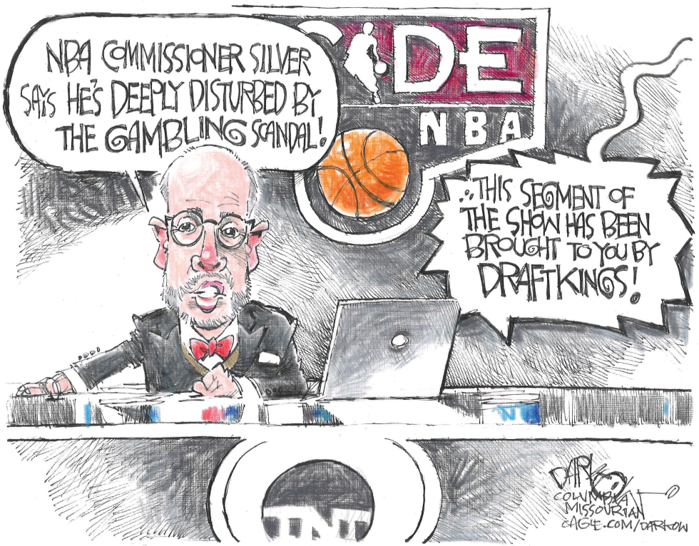 NBA Commissioner Silver Disturbed by Gambling Scandal While DraftKings Sponsors Broadcast