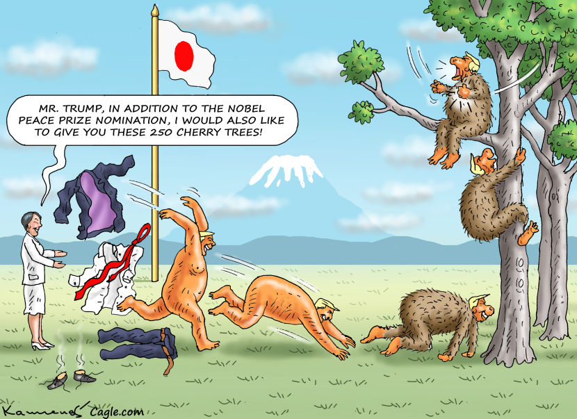 TRUMP VISITS JAPAN