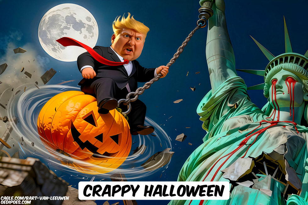 Trump Wrecking Pumpkin