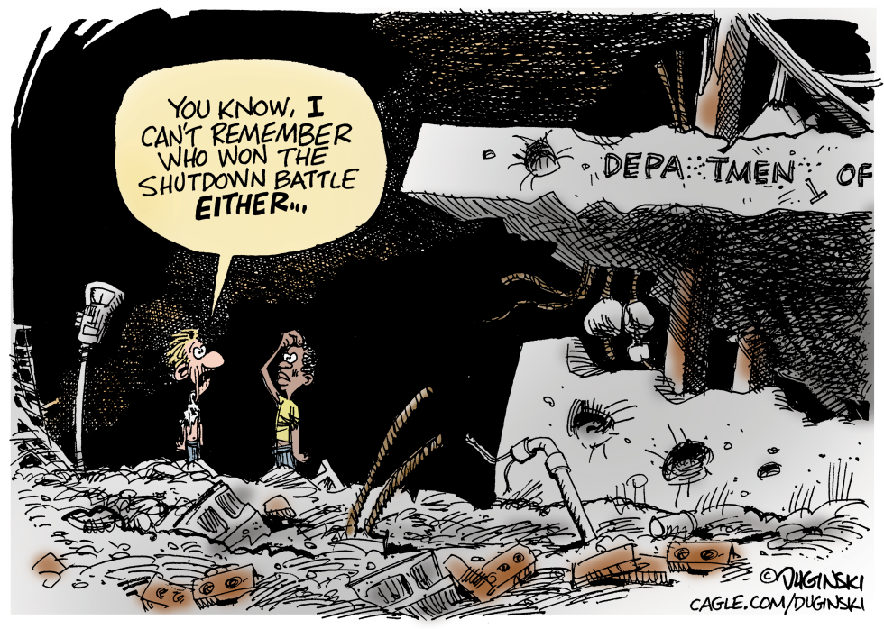 No winners in the shutdown battle