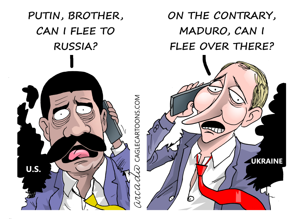 MADURO AND PUTIN, DICTATORS IN TROUBLE.