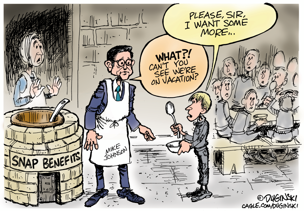 Mike Johnson meets Oliver Twist