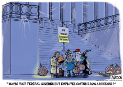 NO TREATS FOR FEDERAL GOVERNMENT WORKERS by R.J. Matson