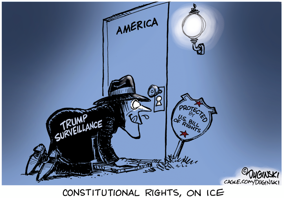 Trump's keyhole peepers