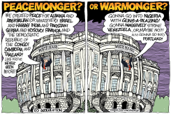 IS TRUMP A PEACEMONGER OR WARMONGER by Monte Wolverton