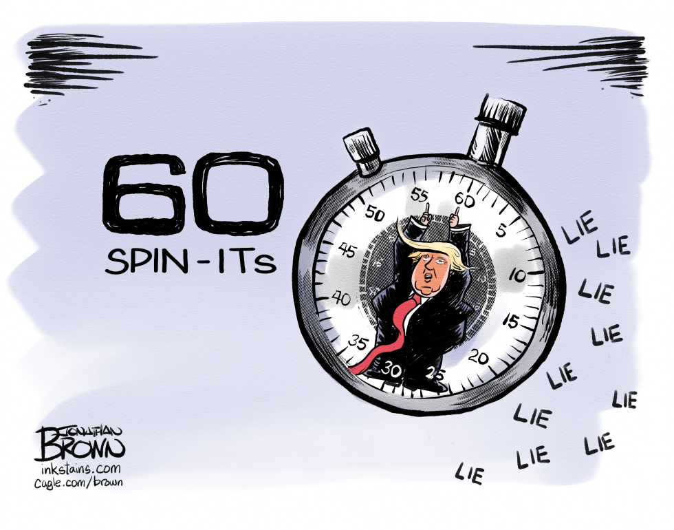 60 Minutes rebranded as Spin-Its with Trump lies filling the dial