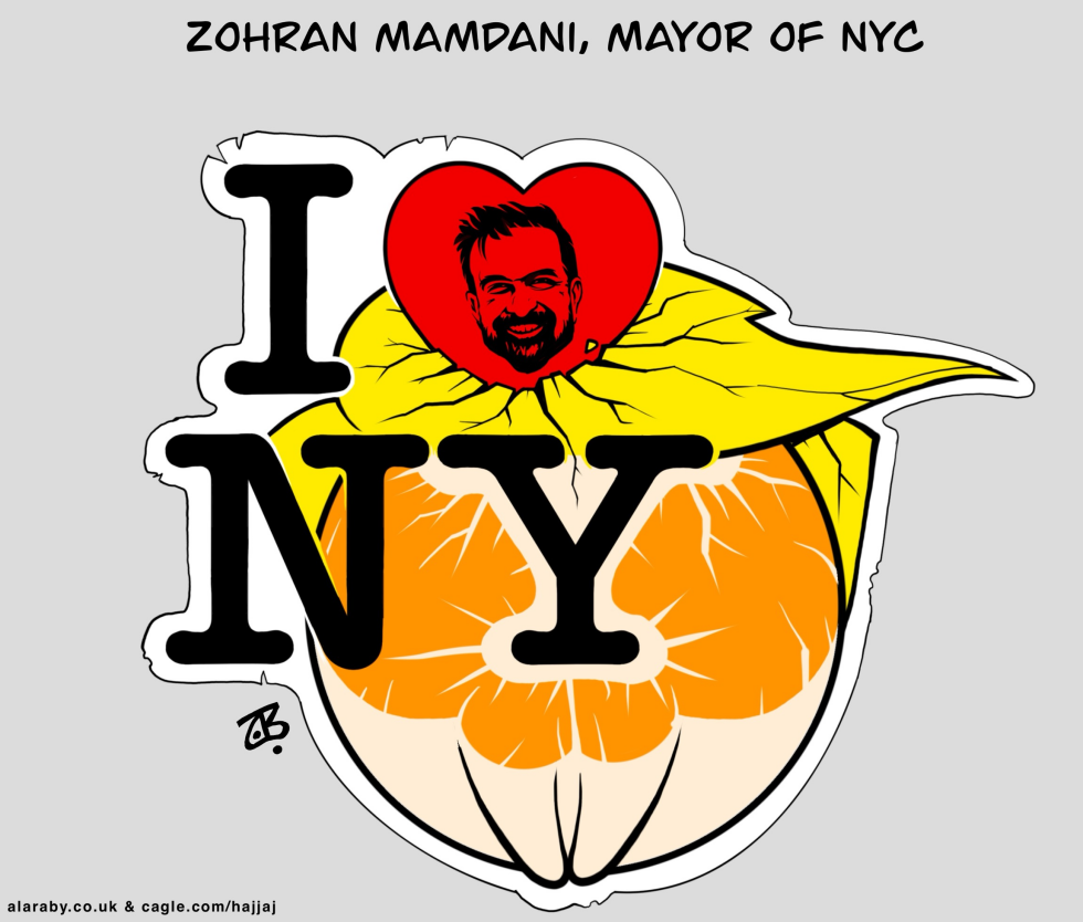 Zohran Mamdani Mayor of NYC Love Logo Trump