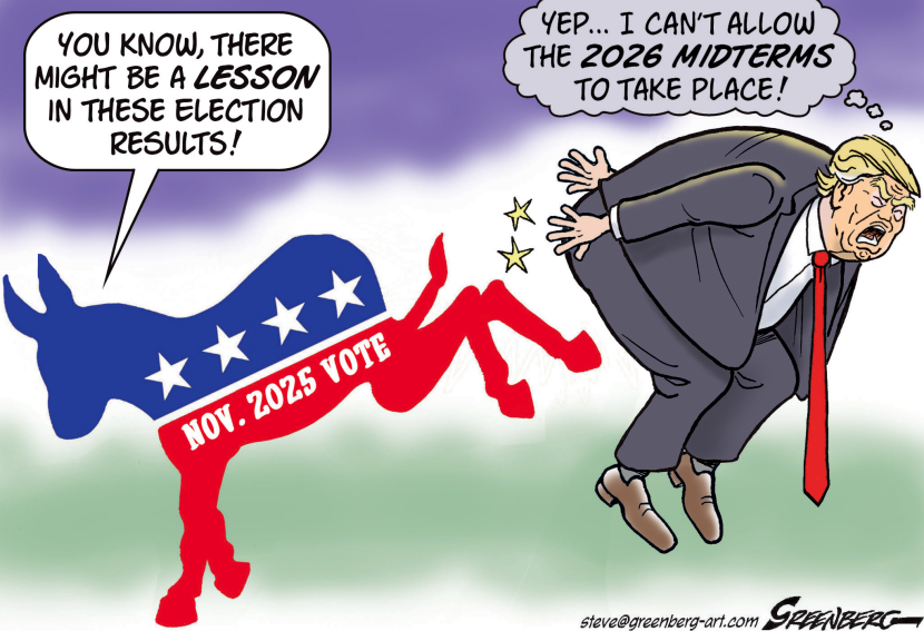 Democrats kick, Trump schemes
