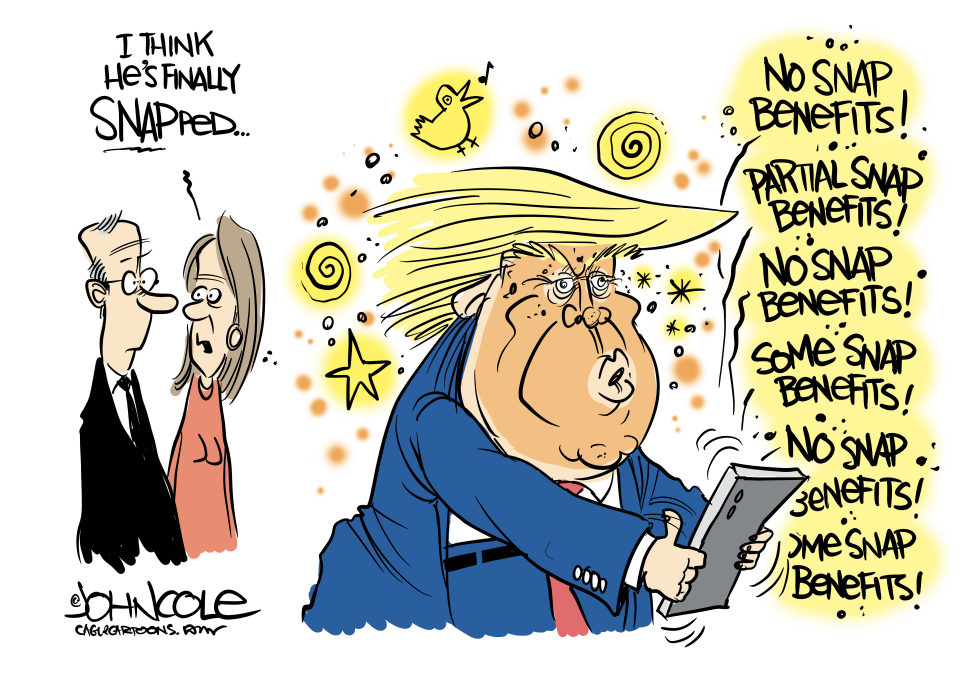 Trump snaps with reality on SNAP