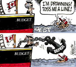DEFICIT LINE by Steve Nease