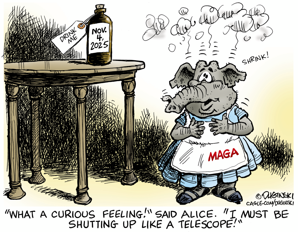 Republican Elephant in Election Wonderland