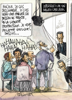 PRESIDENT SARKOZY IN JAIL by Pierre Ballouhey