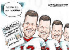 TOM BRADY AND CLONING CO by Dave Granlund