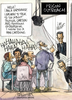 SARKOZY IN JAIL by Pierre Ballouhey