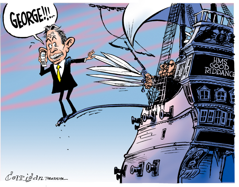 Tony Blair gets the push