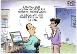 VACATION WITH THE TSA by Christopher Weyant