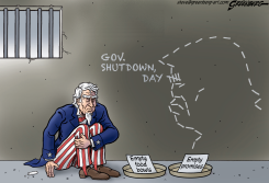 SHUTDOWN CHOICE: EMPTY BOWLS OR EMPTY PROMISES by Steve Greenberg