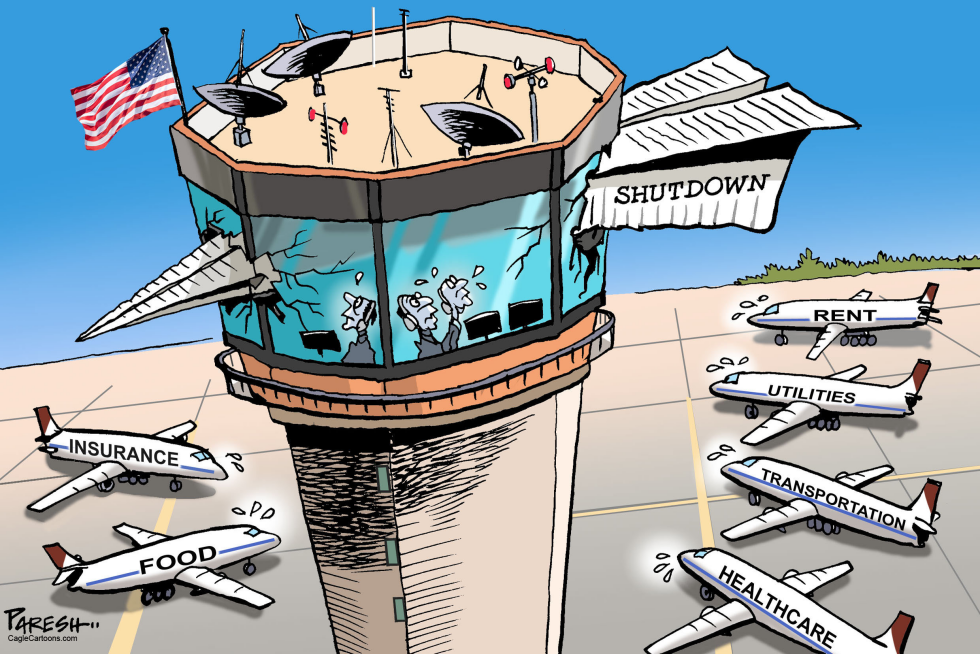 US Shutdown hits airports