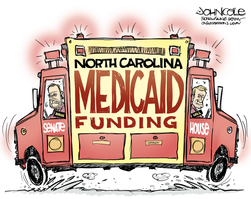 NC Berger and Hall battle over Medicaid funding