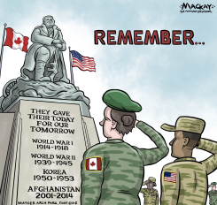 REMEMBRANCE: CANADA AND USA MILITARY TIES by Graeme MacKay