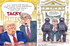 OVERBOARD WITH TACKY GOLD by Ed Wexler