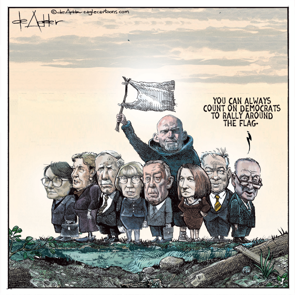 Democrats rally around the flag