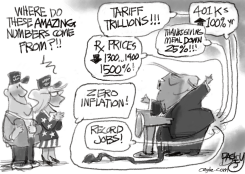TRUMP NUMBERS  by Pat Bagley