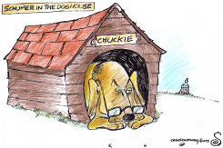 SCHUMER IN THE DOG HOUSE by Randall Enos