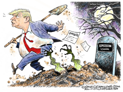TRUMP AND EPSTEIN EMAILS by Dave Granlund