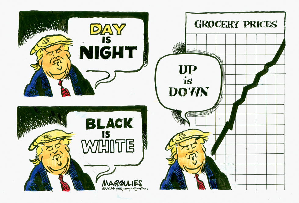 Trump's Claims on Falling Grocery Prices Face Visual Pushback