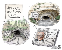 THE SHUTDOWN CAVE by Adam Zyglis