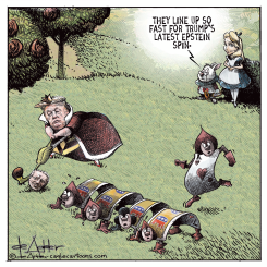 REPUBLICANS HELP TRUMP WITH ?EPSTEIN by Michael de Adder