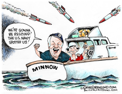 US NAVY ATTACKING BOATS by Dave Granlund
