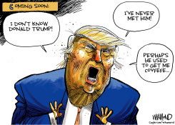 TRUMP DISTANCES HIMSELF FROM TRUMP by Dave Whamond