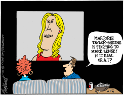 MARJORIE TAYLOR-GREENE by Bob Englehart