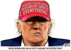 TRUMP SALUTES MARJORIE TAYLOR GREENE by R.J. Matson