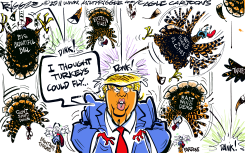 FLYING TURKEYS by Milt Priggee