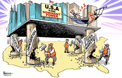 AMERICA UNDER THREAT by Paresh Nath