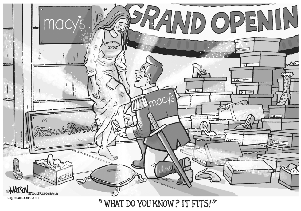  LOCAL MO-MACYS GRAND OPENING IN ST LOUIS-GRAYSCALE by RJ Matson