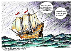 THANKSGIVING TRAVEL HASSLES by Dave Granlund
