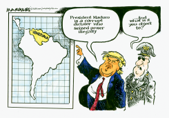 TRUMP AND VENEZUALA by Jimmy Margulies