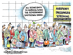AIRPORTS AFTER SHUTDOWN ENDS by Dave Granlund